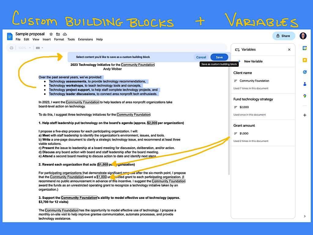 google-डॉक्स-में-कस्टम-बिल्डिंग-ब्लॉक्स-और-वेरिएबल्स-का-उपयोग-कैसे-करें