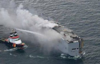 fire-subsides-on-cargo-ship-carrying-3,800-cars-off-dutch-coast