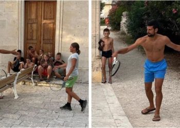 djokovic-shows-his-class-as-serb-gives-tennis-lessons-to-kids-he-met-on-holiday