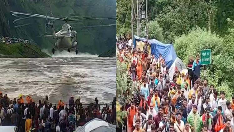 kedarnath-cloudburst:-काली-रात…उम्मीद-भरी-सुबह…फंसे-कुछ-यात्रियों-को-लाया-सेना-का हेलिकॉप्टर,-अब-मौसम-खराब