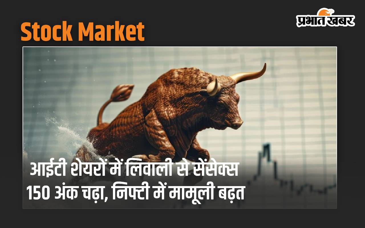 stock-market:-आईटी-शेयरों-में-लिवाली-से-सेंसेक्स-150-अंक-चढ़ा,-निफ्टी-में-मामूली-बढ़त